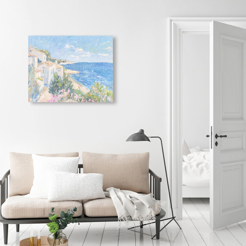 Henri Matisse Interpreted Town III Canvas Nautical & Beach Print by Oliver Gal, Black Frame, 20 x 16, 20"H x 24"W