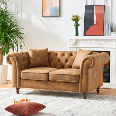 63"Chesterfield ‌Tech Fabric Sofa