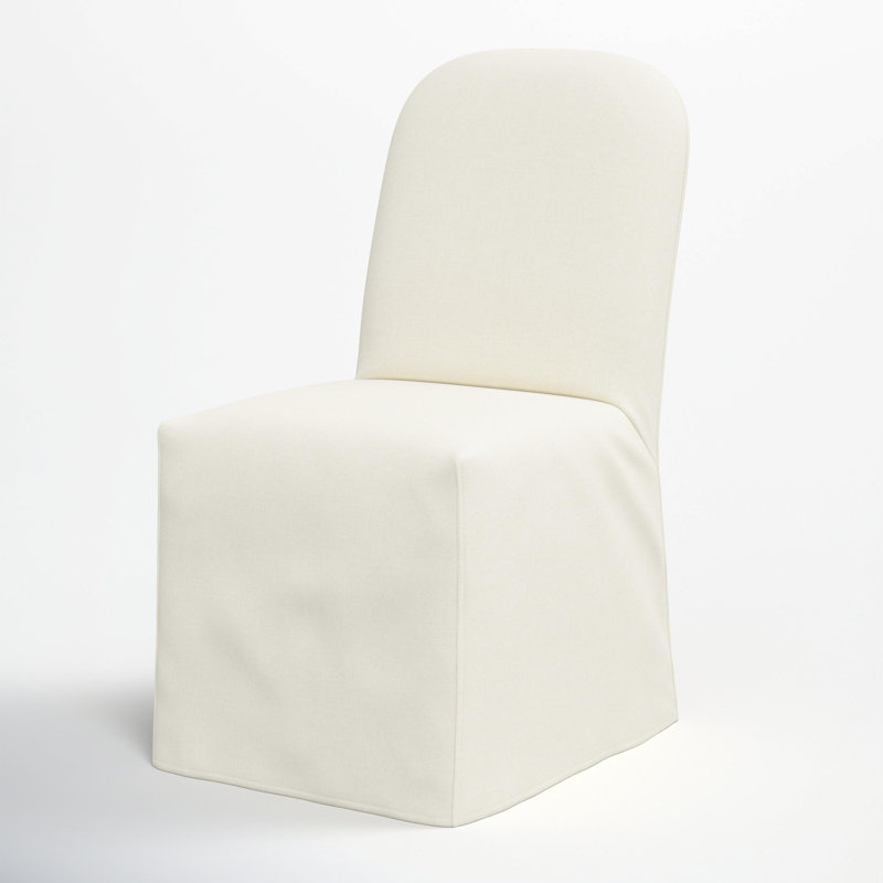 Chaise de salle à manger Velma Maggie, Lin blanc texturé Zuma