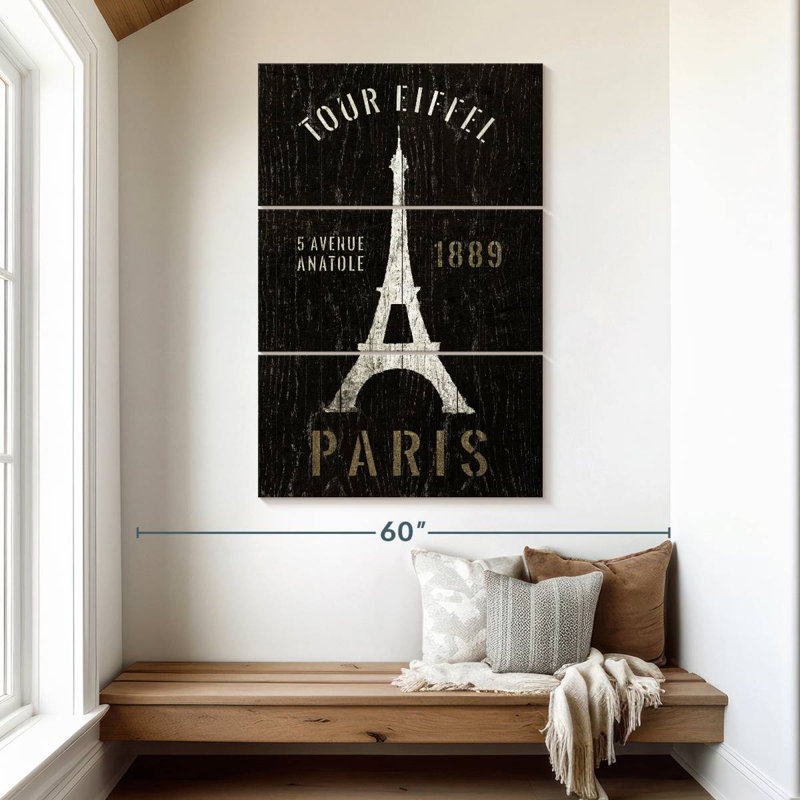 Nicci Refurbished Eiffel Tower, 50" H x 32" W