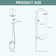 Complete Shower System with Rough in-Valve