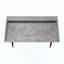 Bureau d'ordinateur, bureau personnel, ordinateur portable, tablettes de rangement, travail, métal stratifié aspect pierre, contemporain, moderne