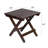  Grandview Assembled Folding Square Outdoor Side Table-542093481