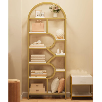 207.5cm H x 76.2cm W Metal Bookcase