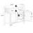 White Buffet Server Cabinet For Kitchen. E1 Material. Painted Top And Shelves. Large Storage Capacity With Adjustable Shelf. Easy Assembly Kit Included. Secure Magnetic Door Kitchen Side - White.