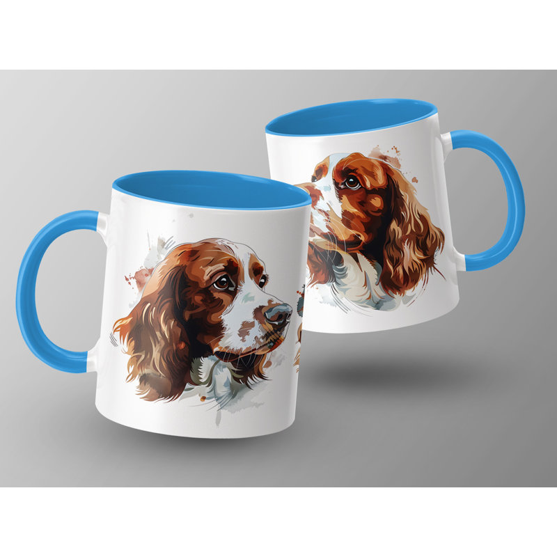 Ceramic Coffee Mug, Light Blue, 3