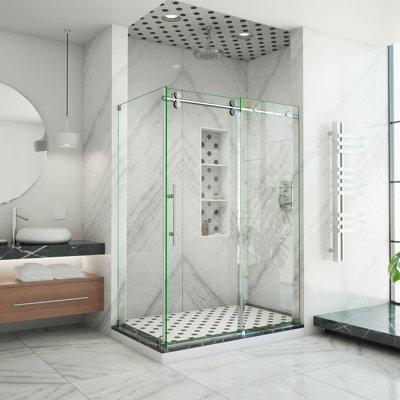 Enigma-XO Single Frameless Rectangle Shower Enclosure