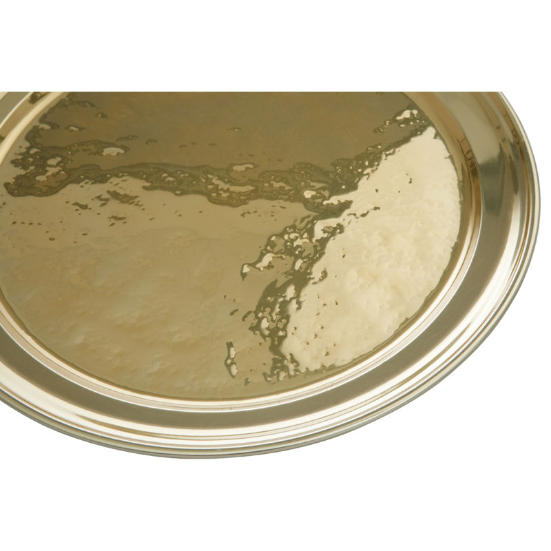 Selma Stainless Steel Decorative Plate 1, 2 cm H x 31 cm W x 31 cm D
