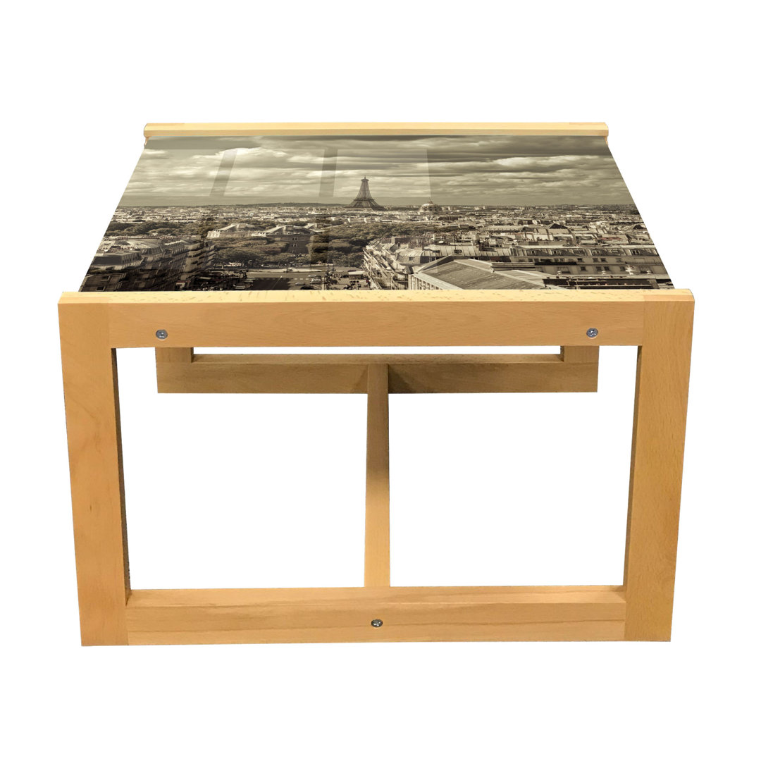 Couchtisch, Stadt-Skyline von Paris, Beige, Beige