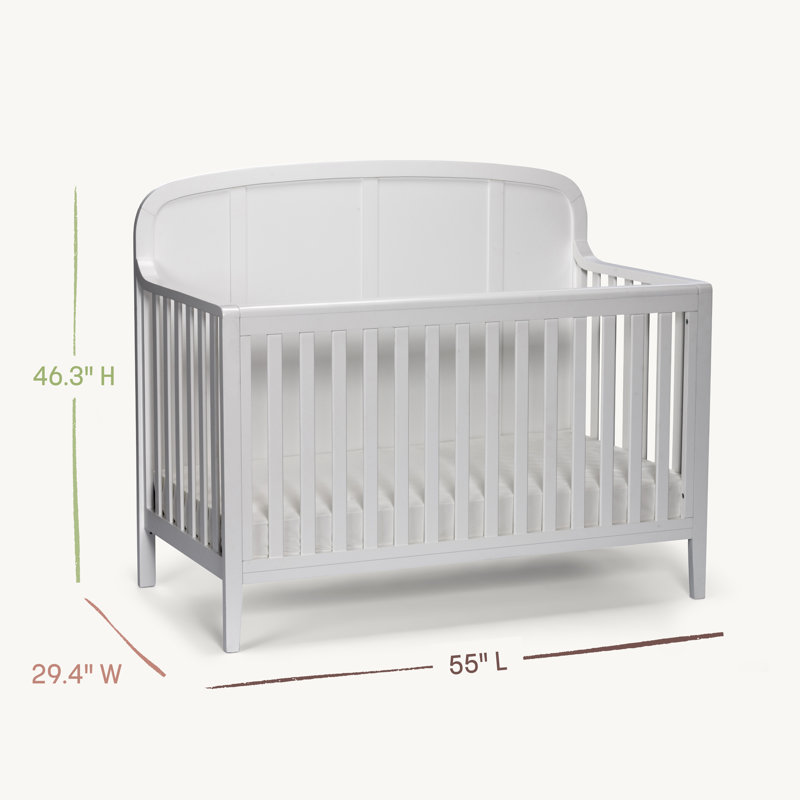 Lit de bébé convertible 6-en-1 Little Seeds Briar, Vert bouteille