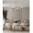 Transitional 7 Light Gold Linear Chandelier