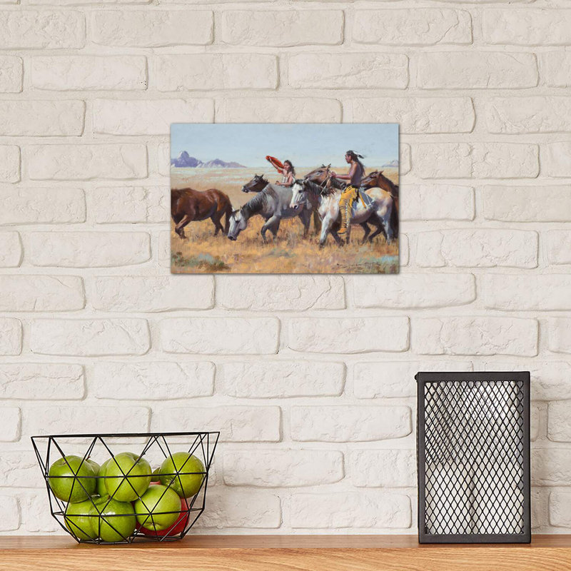 «Acquisitions» par David Edward Kucera - reproduction de photo, H 18 po x l 26 po x P 1,5 po, Toile tendue