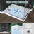 48" L x 36" W White Acrylic Shower Base for Two-Wall Alcove Right Entry | Center Drain with Magnetic Cover | Hassle-Free Cleaning