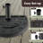 Pure Garden 20lb Half Round Umbrella Base, Black