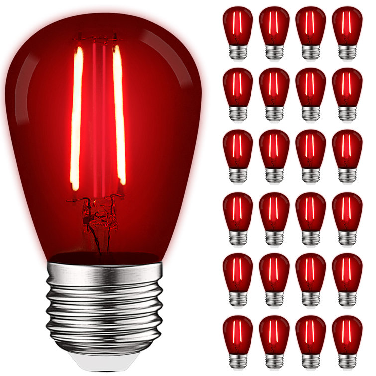 0.5 Watt S14 LED Coloured String Light Bulb, E26/Medium (Standard) Base