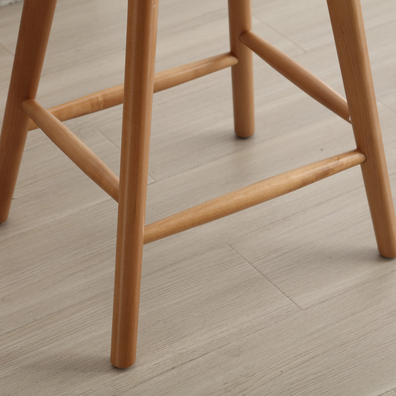 Tabourets de bar 24,25 po sans dossier à hauteur de comptoir avec repose-pieds pour comptoir de cuisine, Brun