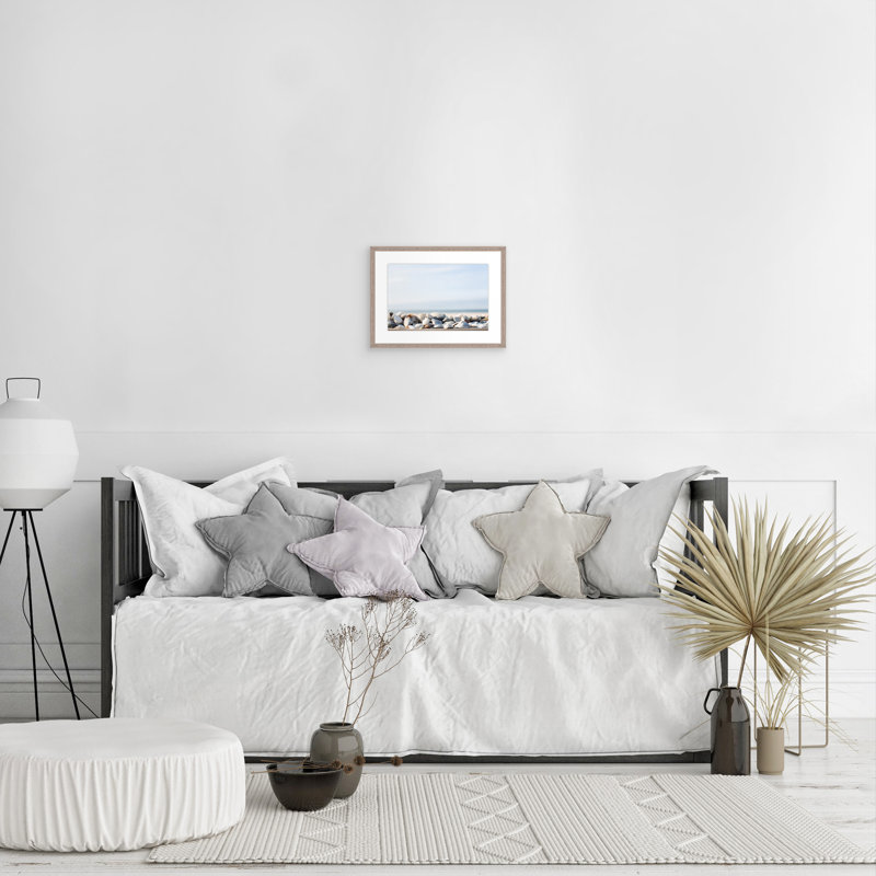 By the Sea, White Floater Framed Canvas, No, 37.5" H x 55.5" W