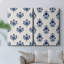 Toile tendue avec motif de fleurs indigo I-Premium - prêt à accrocher-108963101