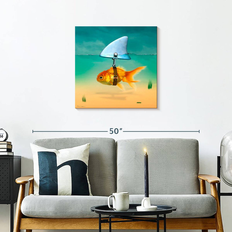 Ketti Fish Shark, 24" H x 24" W