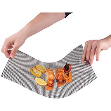 AmericanDirect Plastic Non-Stick Dishwasher Safe Grill Grid Mat