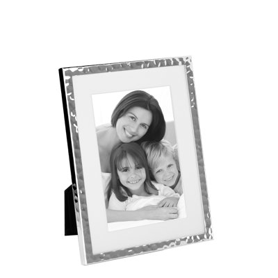 Milan Picture Frame Smooth Metal Silver 6X8