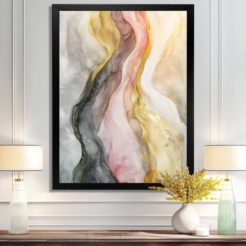 Nyibol - reproduction d'art sur toile abstraite, Noir, noir, noir, noir, H 20 po x l 12 po
