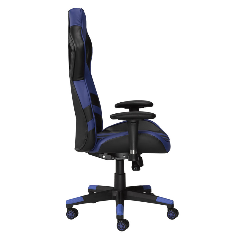 Fauteuil de jeu PC et de course, Bleu