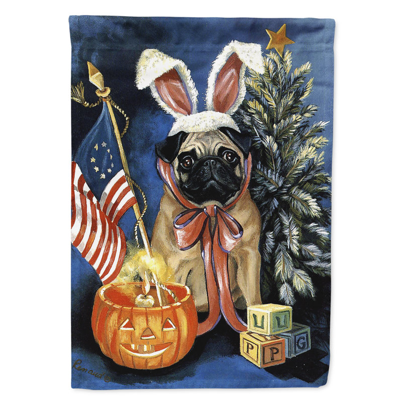 Drapeau de jardin en polyester à 2 côtés Graziello Bichon Frise Do It Better 1 x 0,11 pi, Carlin toutes saisons
