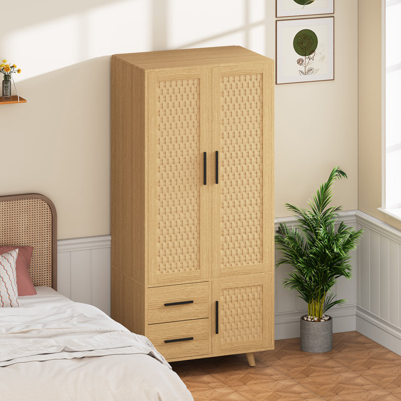 3 Door Manufactured Wood Wardrobe