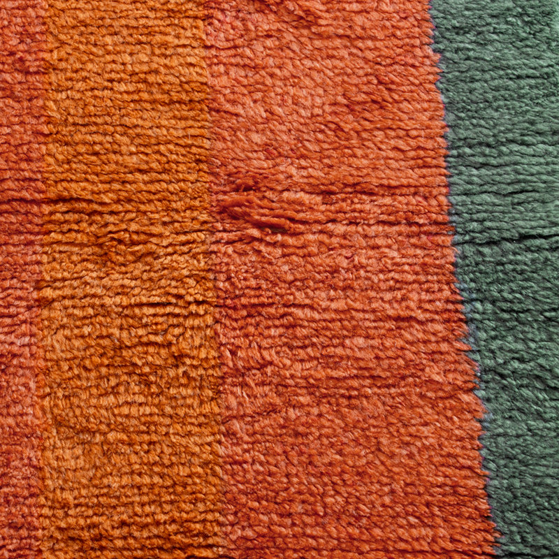 Dahl Hand-knotted Shag Wool Rug, Runner 2'6" x 9'
