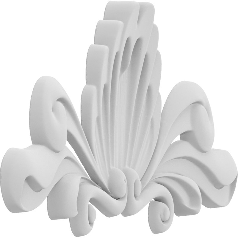 Rosette Sheffield, H 1,5 po x l 2 po x P 0,25 po