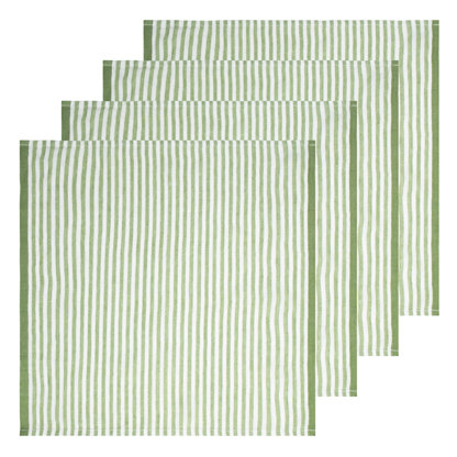 Linen Striped Square Napkin (Set of 4)