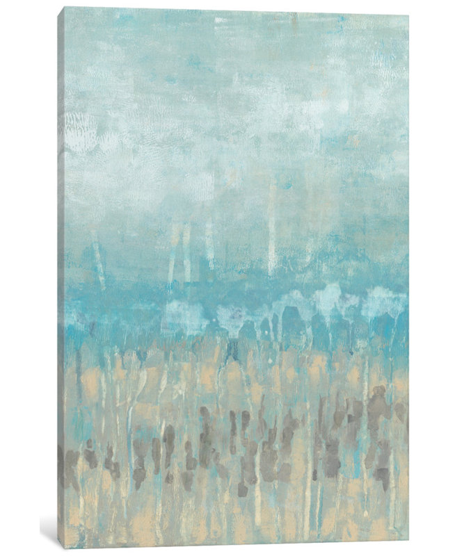 «Coastline Abstraction II» par Jennifer Goldberger, impression sur toile tendue, H 40 po x l 26 po x P 1,5 po