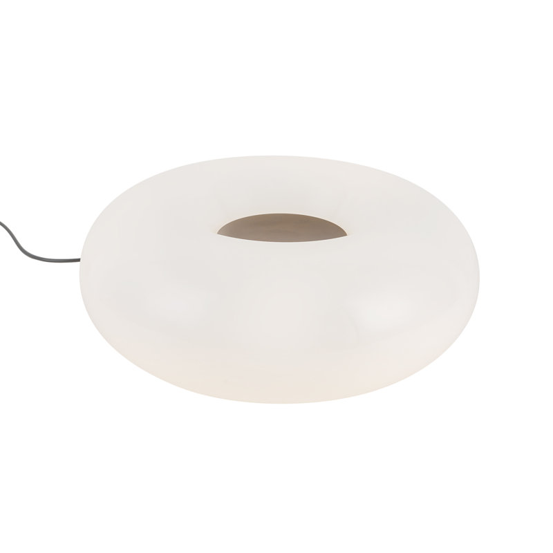Nimbus 12-In Opal Glass LED Table Lamp, Vintage Brass
