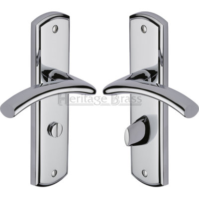 Heritage Brass Door Handle for Bathroom Centaur Design