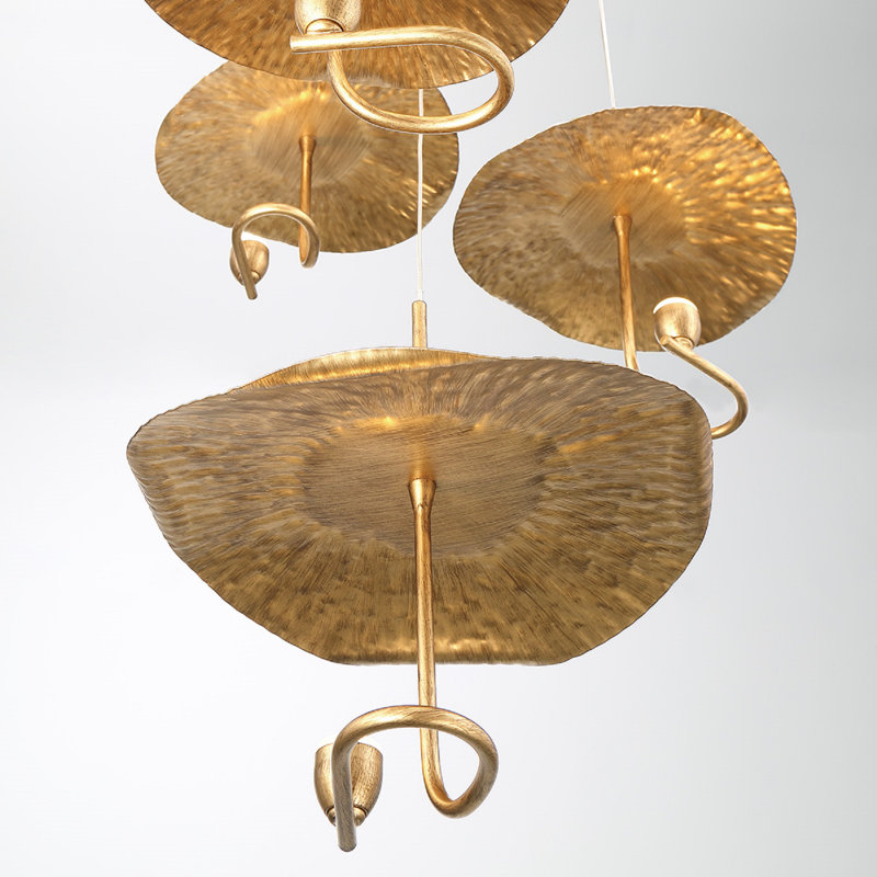 Lagatto 6 light Chandelier in Bronze
