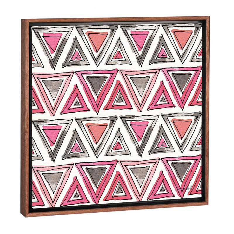 Art sur motif d’accents chic, H 18 po x l 18 po x P 1,5 po, Toile avec cadre en bois classique