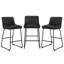 Tabouret de bar et de comptoir de 26 po avec dossier, disponible en cuir ou en lin-873848253