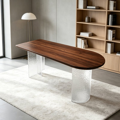High-end Walnut Acrylic Multi-functional Desk
