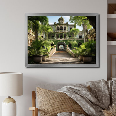 Cuba Colonial Charm Green, reproduction d'art sur toile