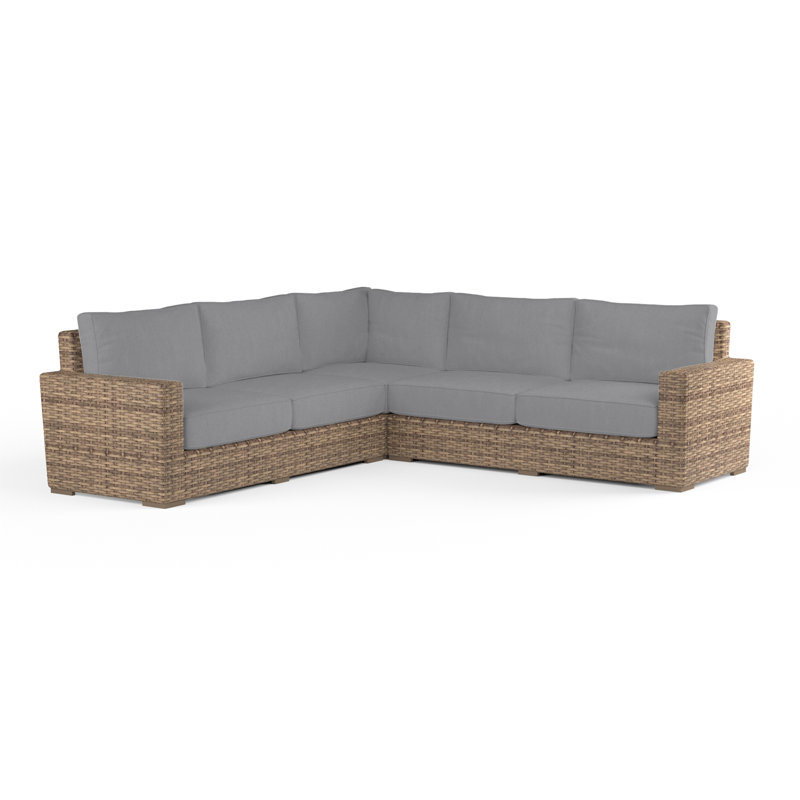 Canapé modulaire avec coussins Havana, Toile granite Sunbrella®