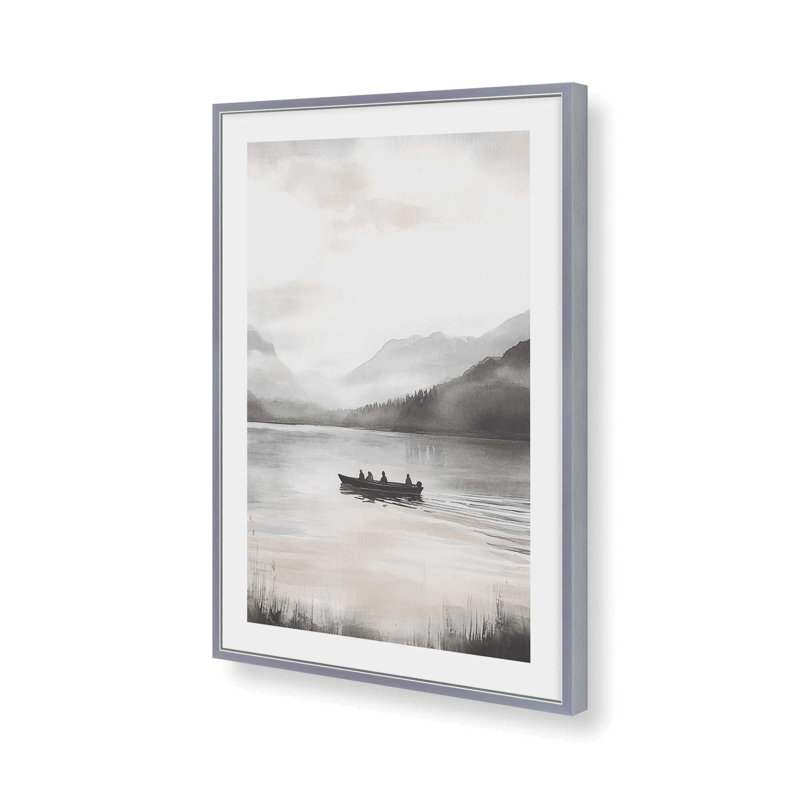 «Misty Crossing», reproduction encadrée, H 15,25 po x l 12,25 po, Chrome poli