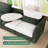 Tremee U Shaped Modular Sleeper Sofa Sectional Sofa With Storage Green-525411923