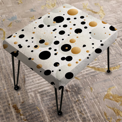 Minimalist Beauty Polka Dots Pattern - Polka Dots Rectangle Ottoman