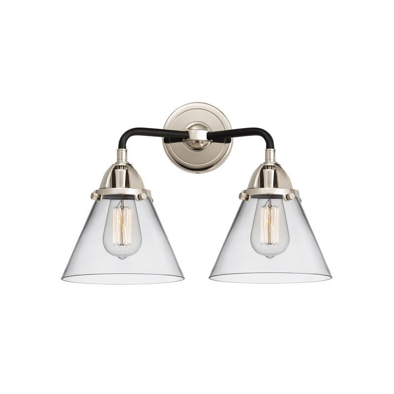 Shauna 2 - Light Vanity Light, LED, Clear, Black Polished Nickel
