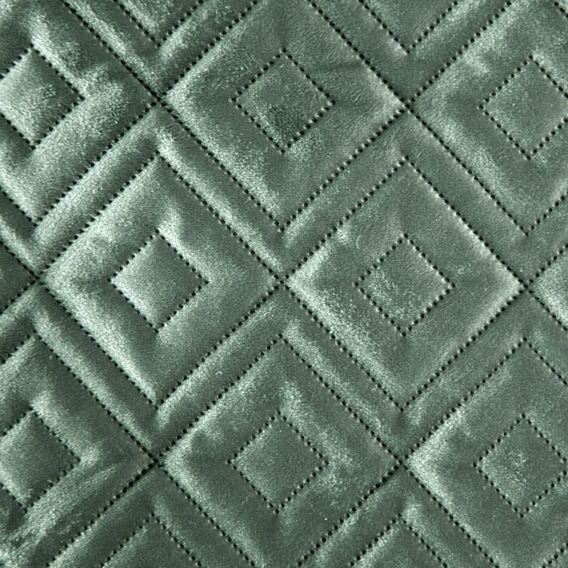 Gamaliel Solid Colour Bedspread, W170 x L210cm, Dark Mint