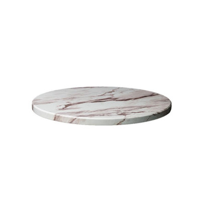 Round Outdoor Powdercoated Wood Table Top