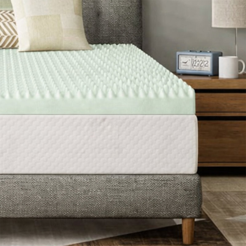 Surmatelas au design alvéolé, coussins de lit haute densité, Très grand, 2"