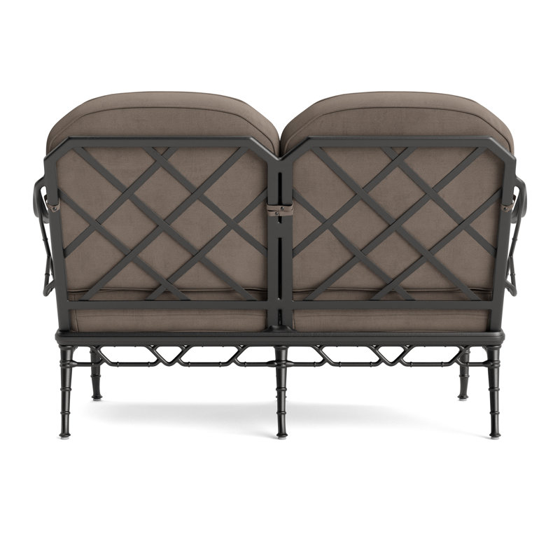 Calcutta Outdoor 2 - Seat Loveseat, Fusion Dove, Textured Pewter