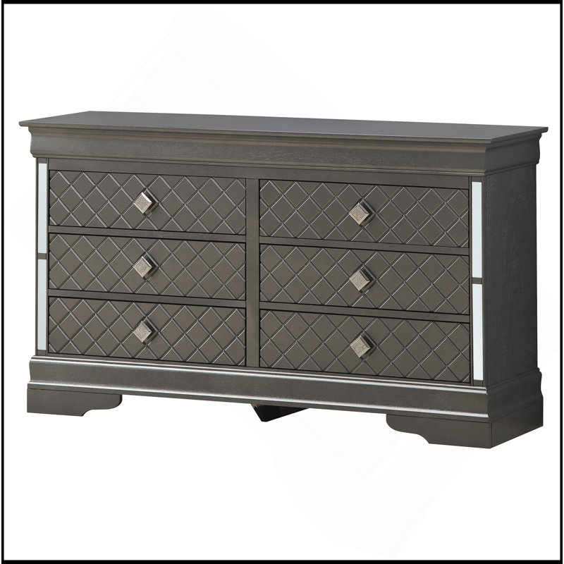 Commode Verona, noir métallique, Noir